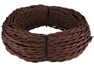 Фото Ретро кабель 2Х1,5 коричневый