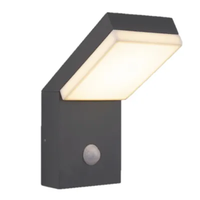 Фото Садово-парковый светильник с датчиком серый 1541 TECHNO LED